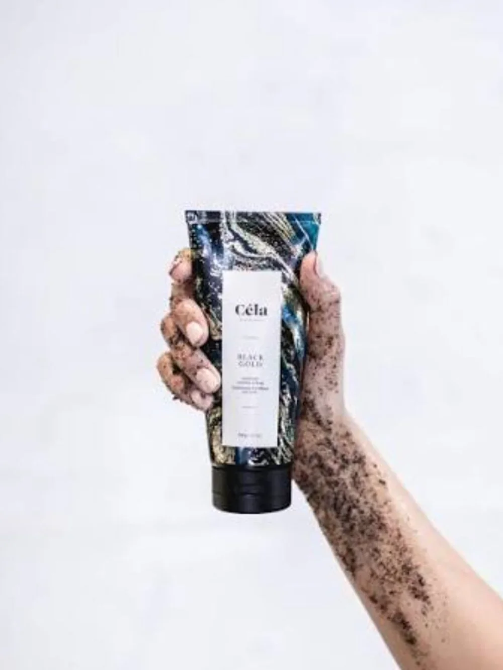 ❣️2/$36 NEW Cela by Celine Tadrissi Black Gold Supreme Coffee Scrub Body $37.00